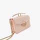 Charles Keith Ladies Casual Metal Buckle Handbag Shoulder Bag Light Pink